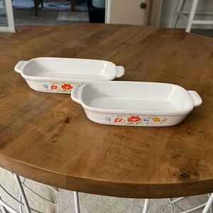 Japan Vintage Floral Oven Proof Casserole Dishes